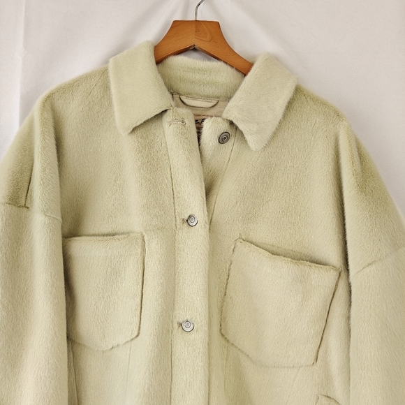 We The Free Cozy Opal Swing Button Up Faux Fur Jacket Size Small Women's - Picture 8 of 16